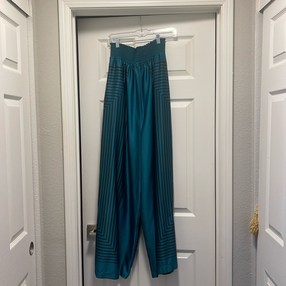 Anthropologie Wide Leg Geometric Pants